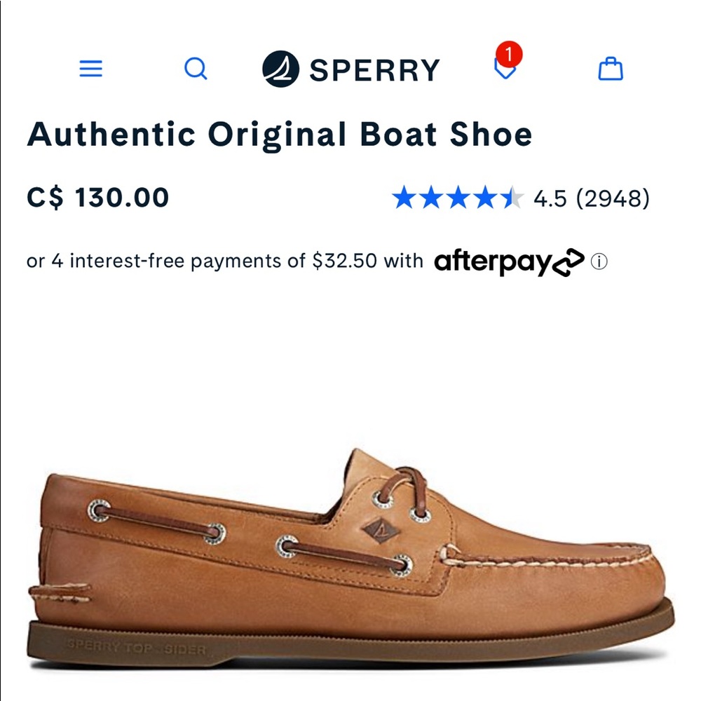 SPERRY boat shoes